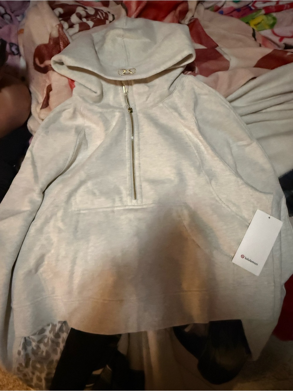 lululemon athletica Cream Half-Zip hoodie